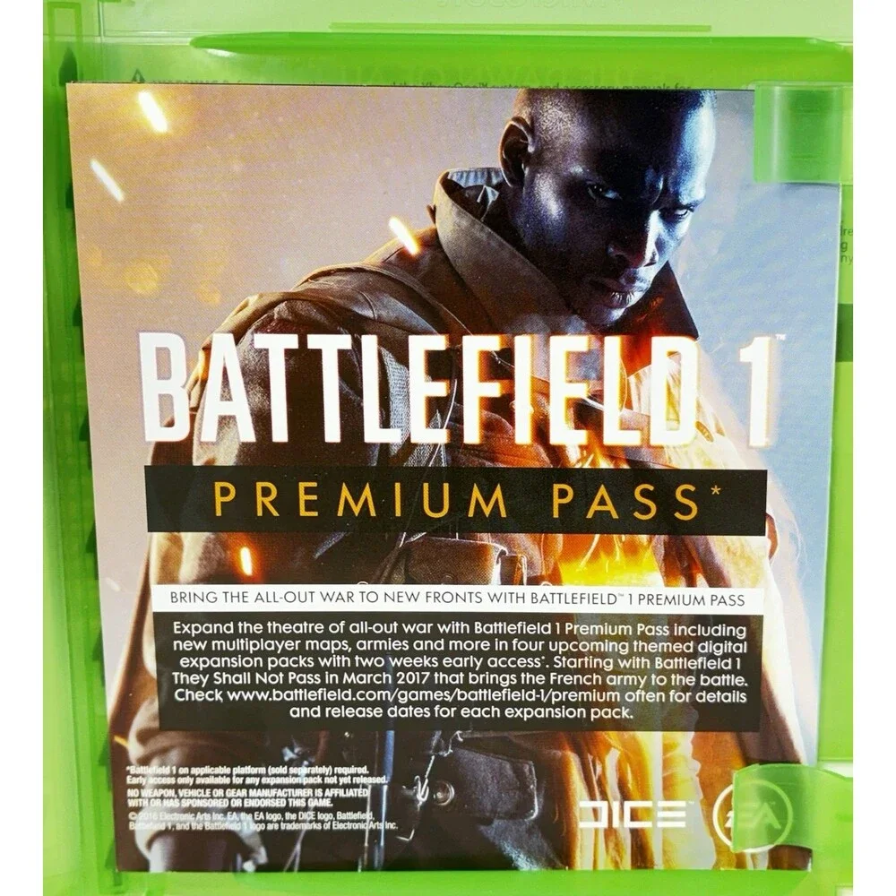 Battlefield 1 Microsoft Xbox One EA DICE with Insert Tested